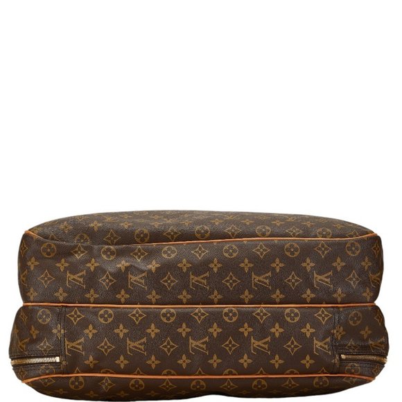 Louis Vuitton Monogram Alize Boston Bag Shoulder M41399 Brown Leather PVC Men... - Picture 5 of 14